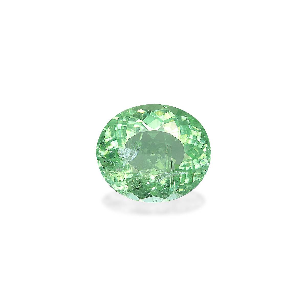 Neon green paraiba tourmaline, 3.8ct oval cut — main view
