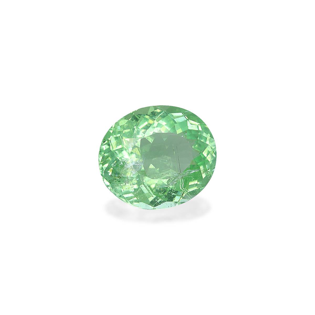 Neon green paraiba tourmaline, 3.8ct oval cut — view 3