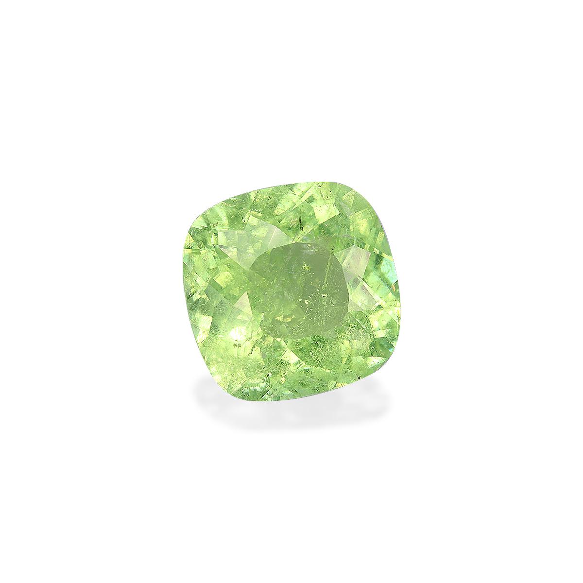 lime green paraiba tourmaline, 13.13ct cushion cut — view 3