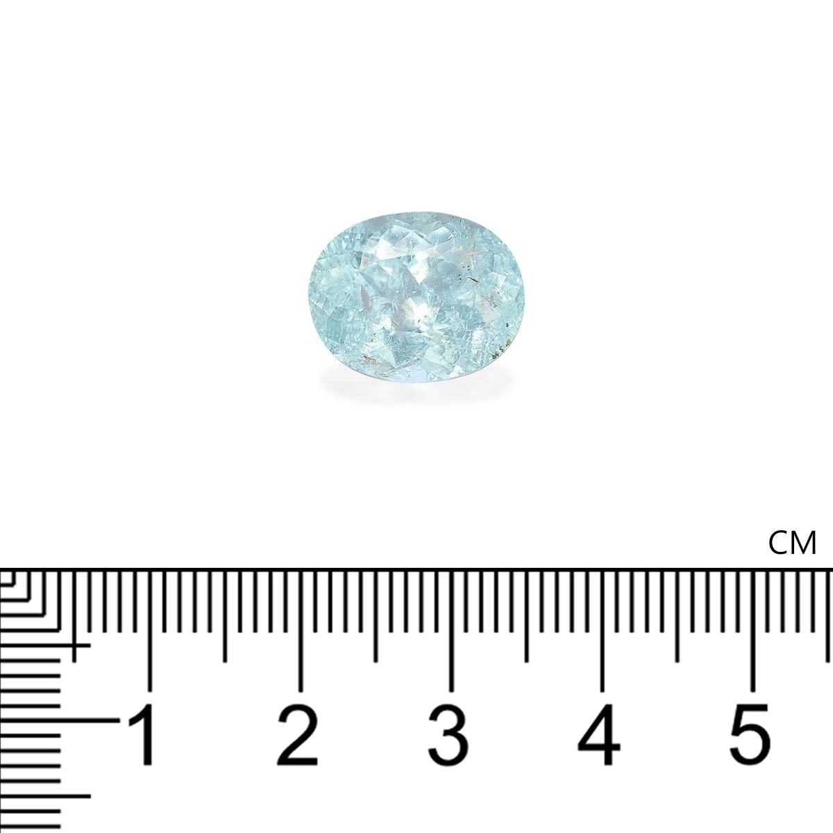 baby blue paraiba tourmaline, 8.09ct oval cut — view 4