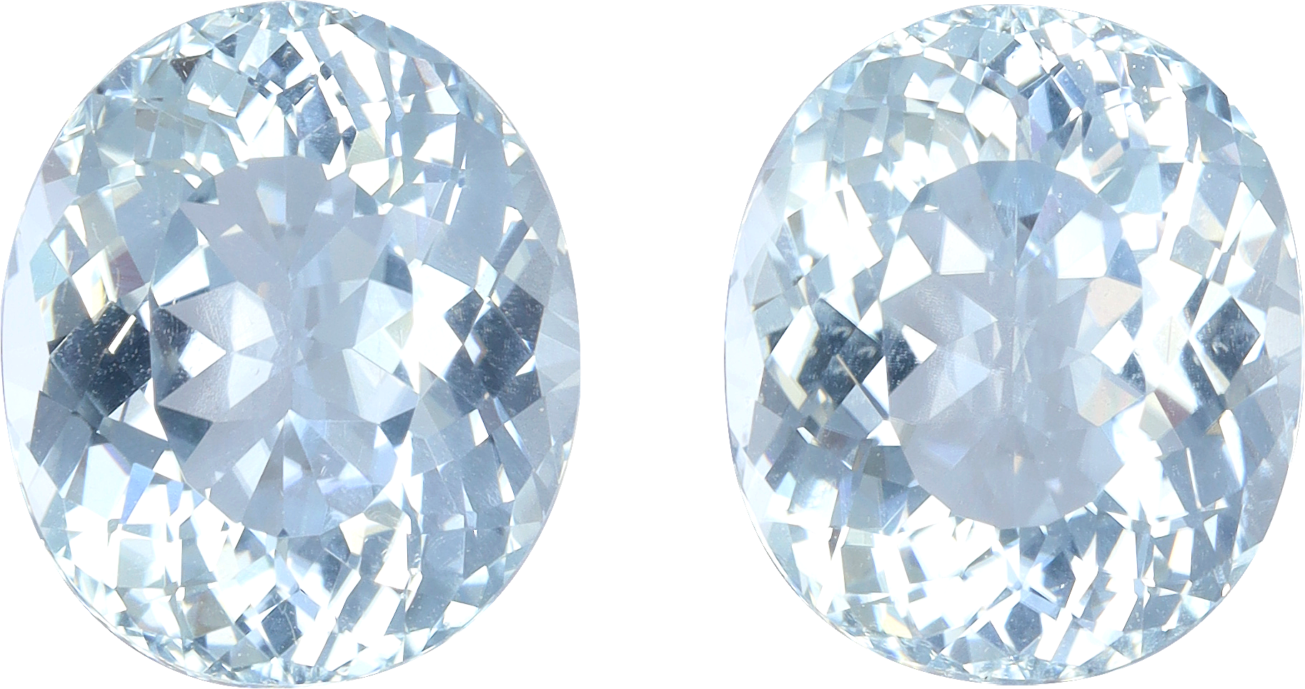 Oval cut paraiba tourmaline, 10.54 by 9.02 mm, shown at actual size