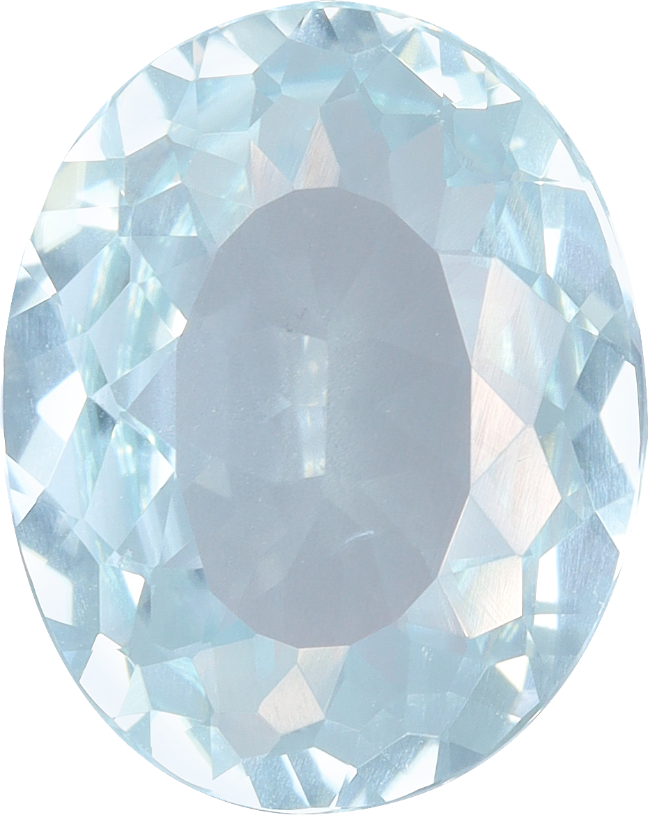 Oval cut paraiba tourmaline, 11.39 by 9.12 mm, shown at actual size