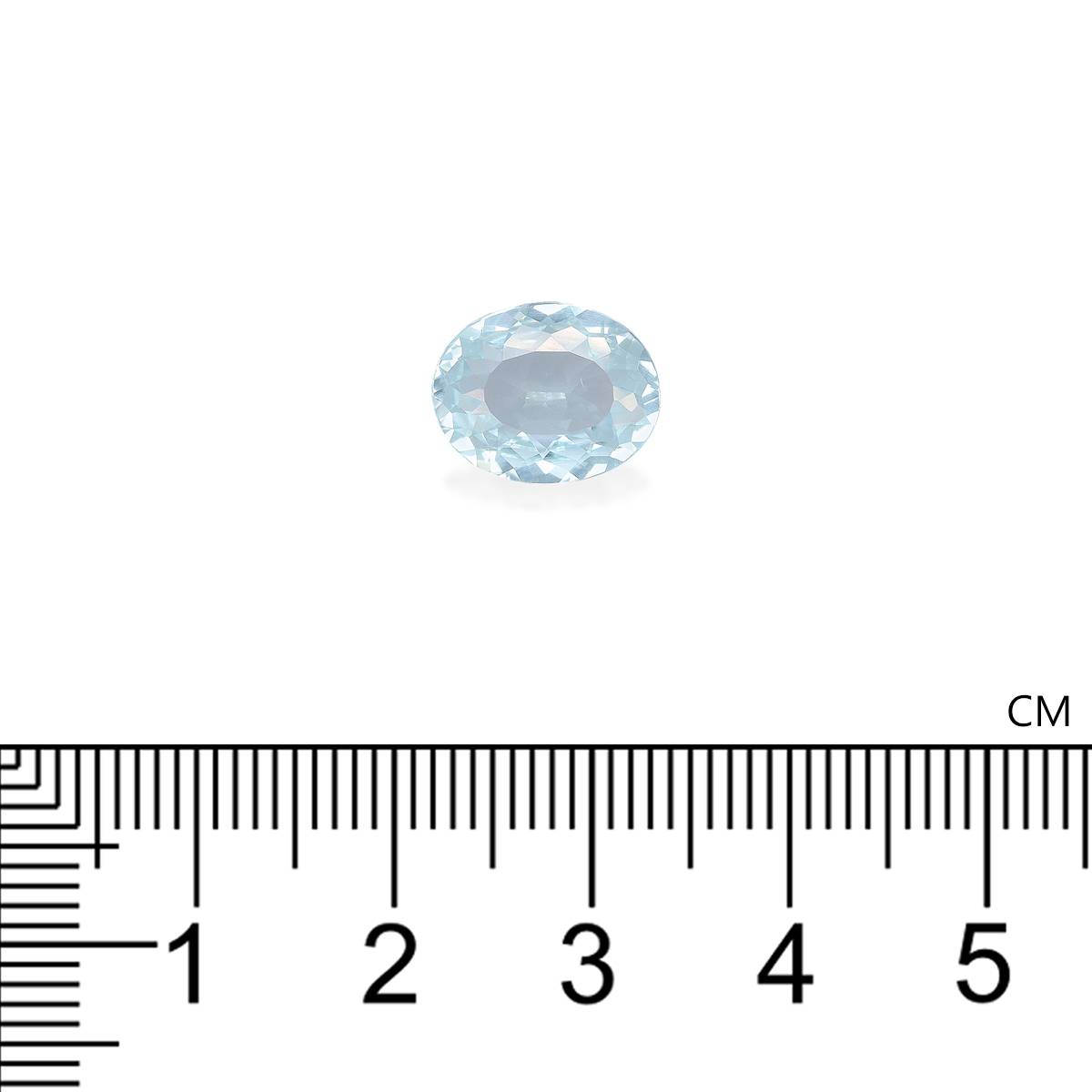 baby blue paraiba tourmaline, 3.07ct oval cut — view 4