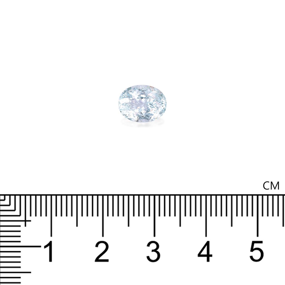 sky blue paraiba tourmaline, 2.07ct oval cut — view 4