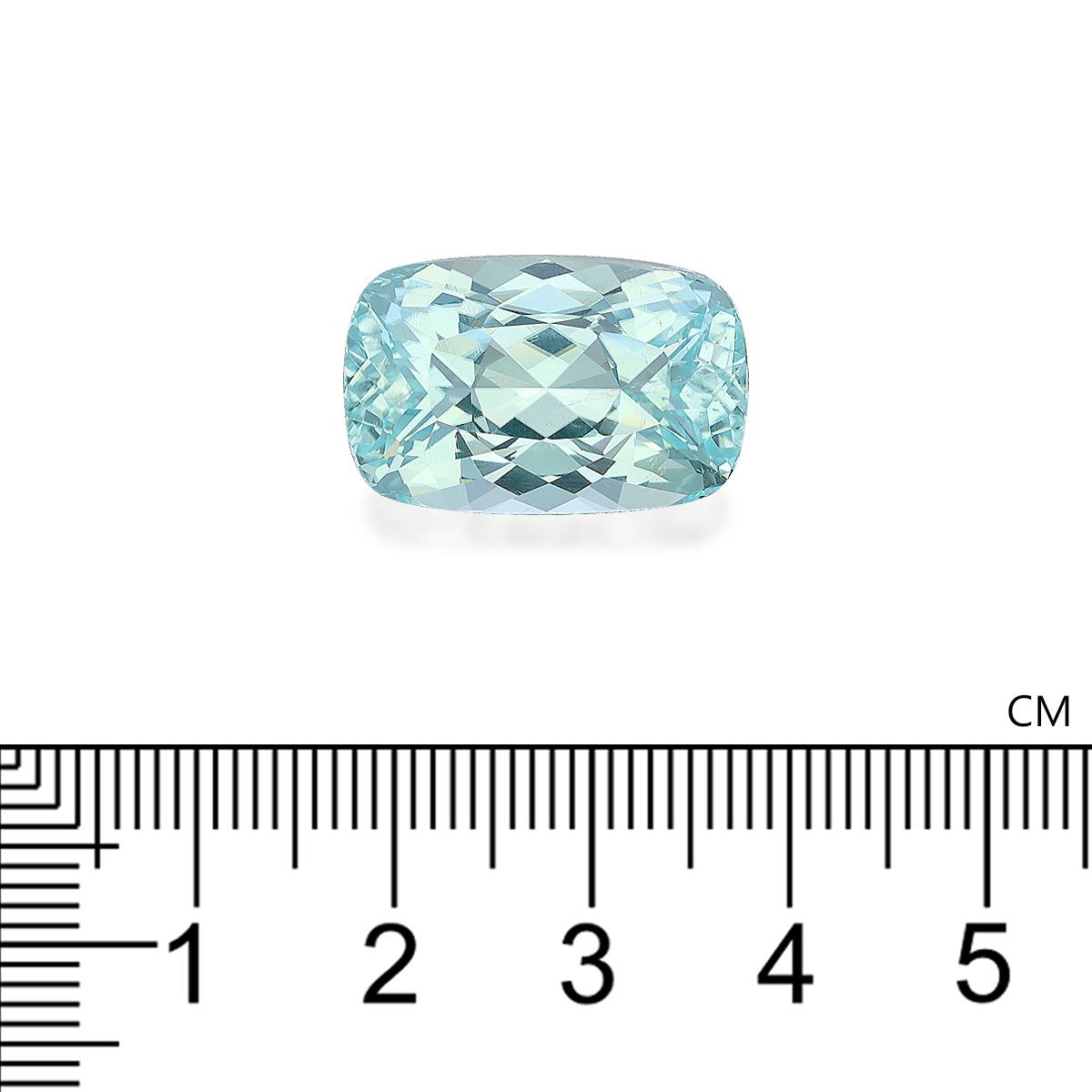 Neon blue paraiba tourmaline, 21ct cushion cut — view 4