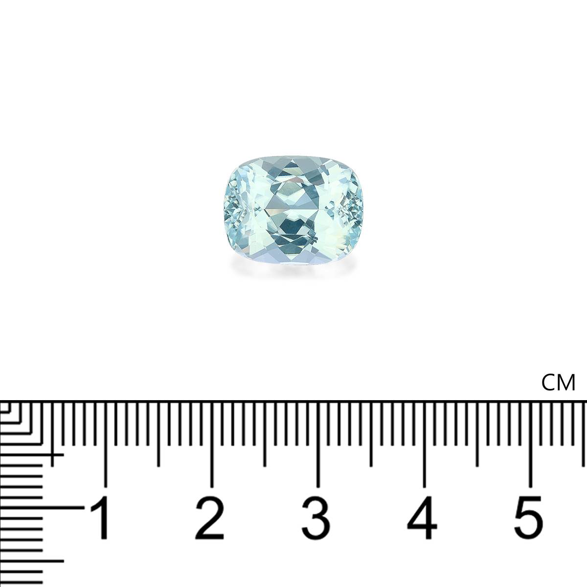 blue paraiba tourmaline, 7.71ct cushion cut — view 4