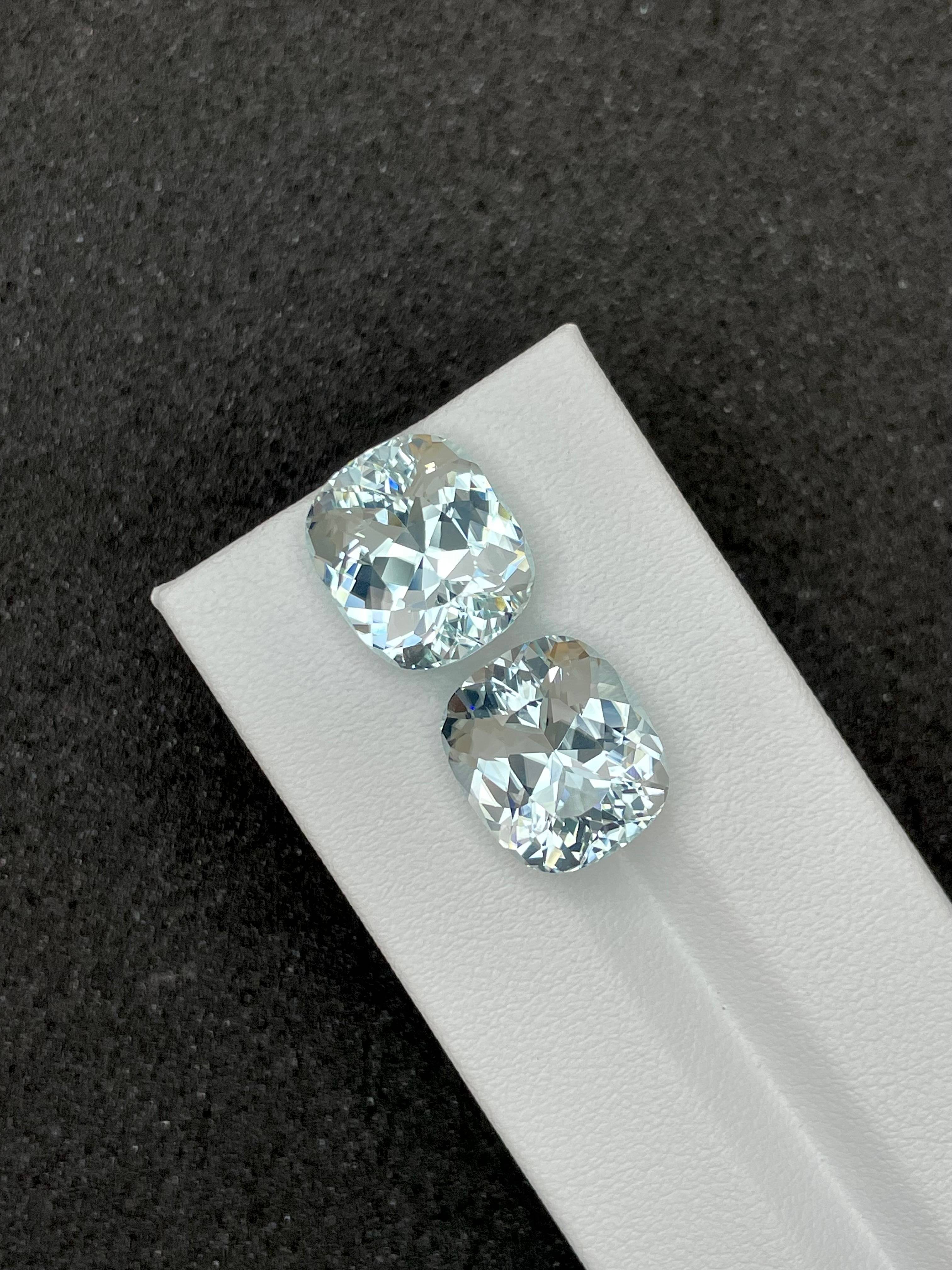 baby blue paraiba tourmaline, 19.87ct cushion cut — view 5