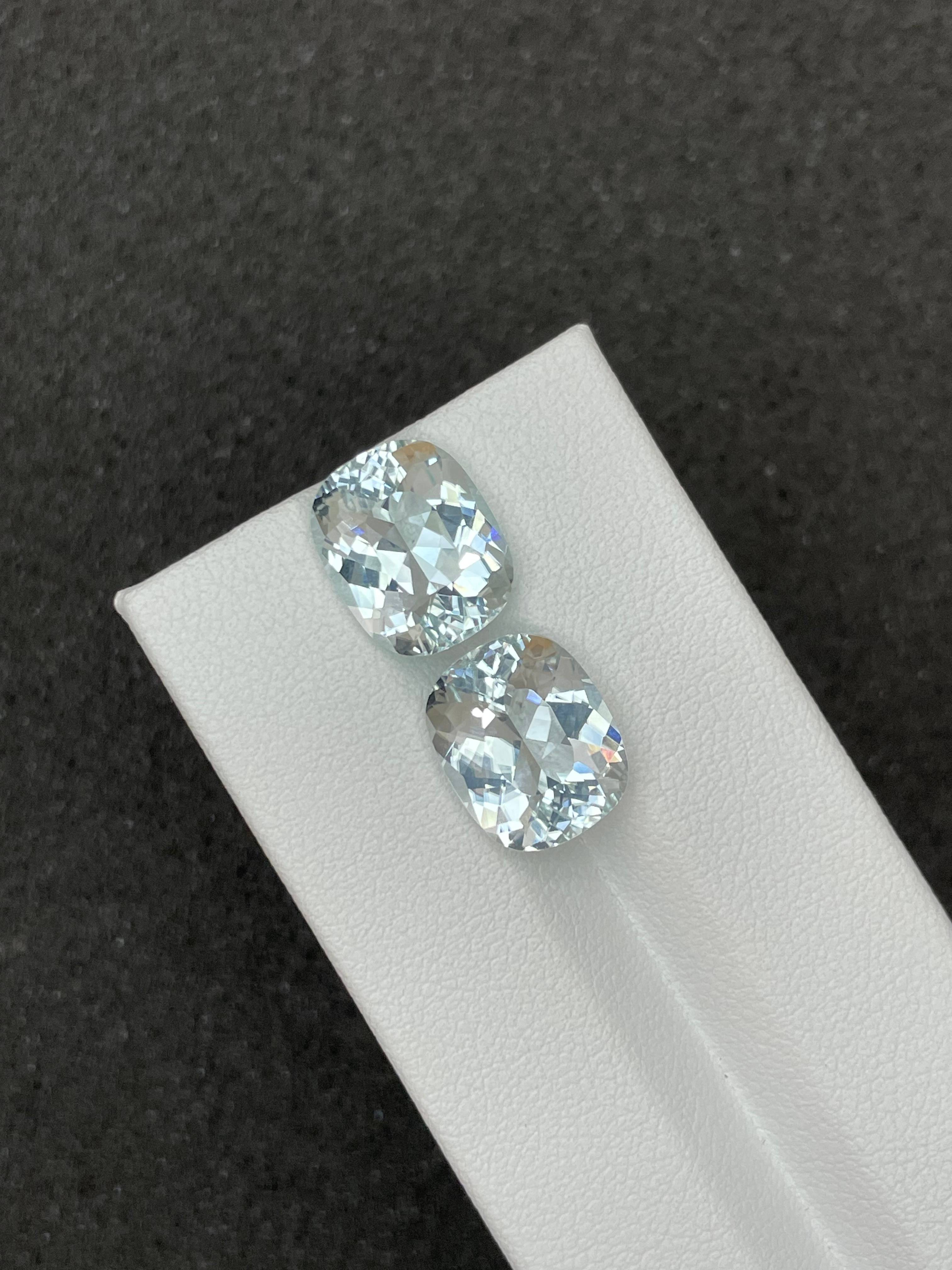 baby blue paraiba tourmaline, 10.63ct cushion cut — view 5