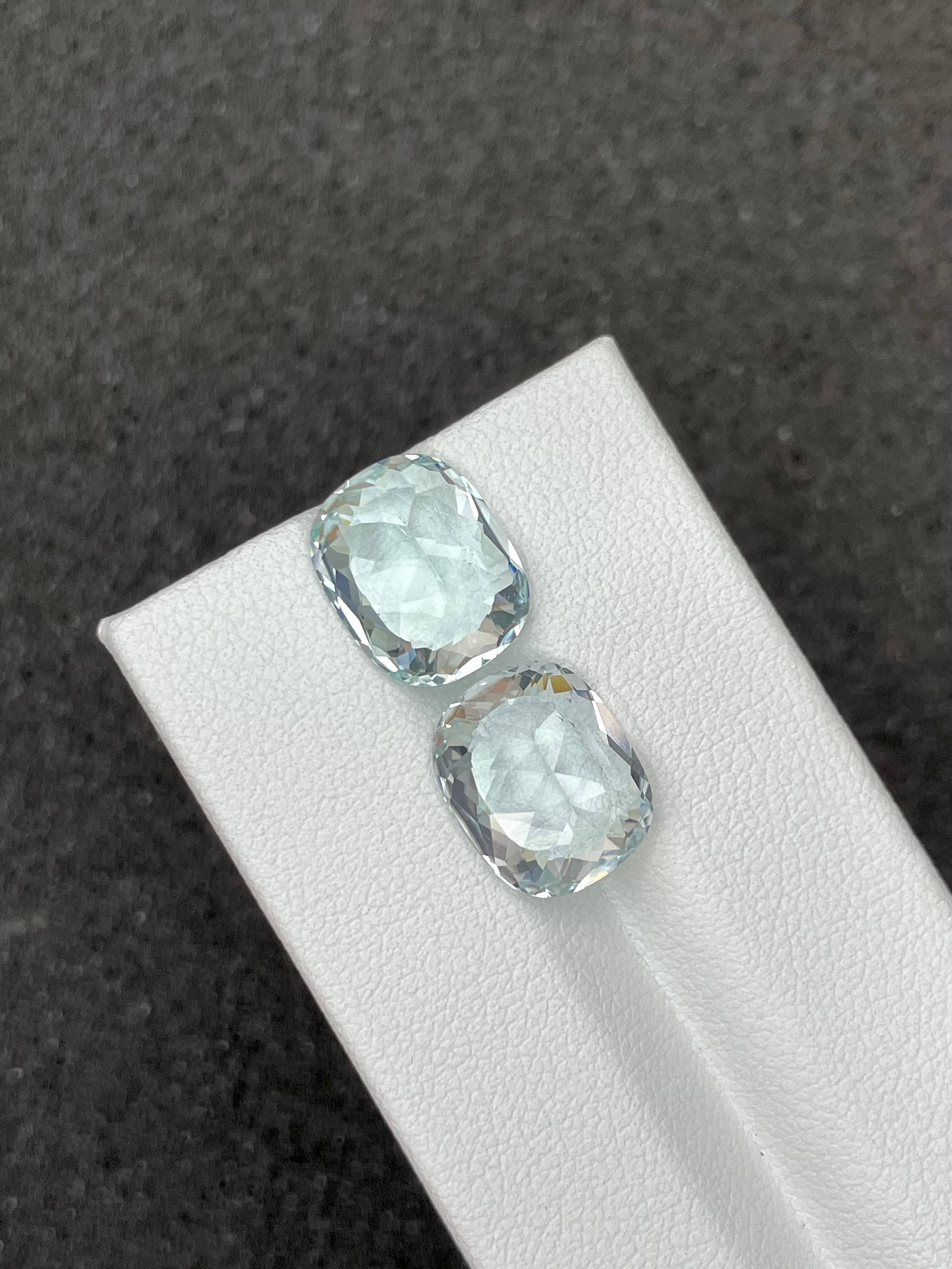 baby blue paraiba tourmaline, 10.63ct cushion cut — view 6