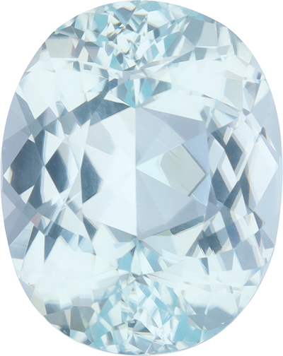 Oval cut paraiba tourmaline, 17.59 by 14.02 mm, shown at actual size