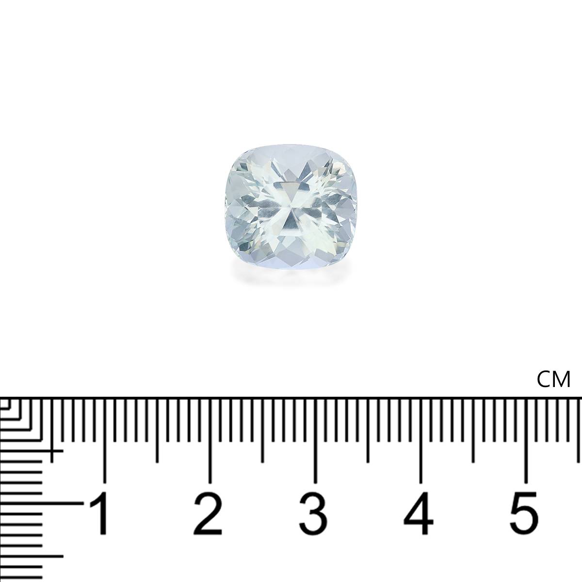 sky blue paraiba tourmaline, 9.25ct cushion cut — view 4