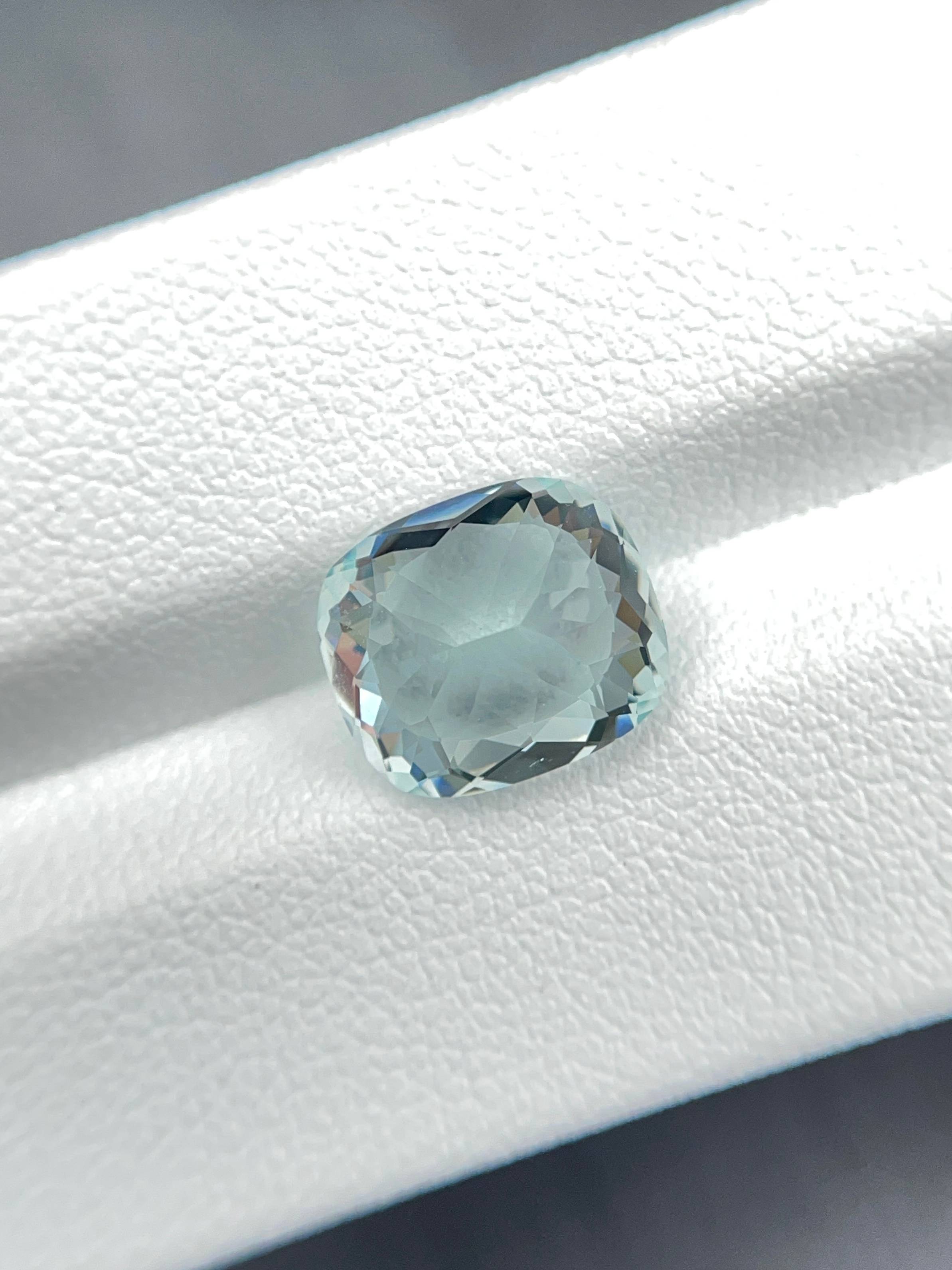 sky blue paraiba tourmaline, 4.09ct oval cut — view 6