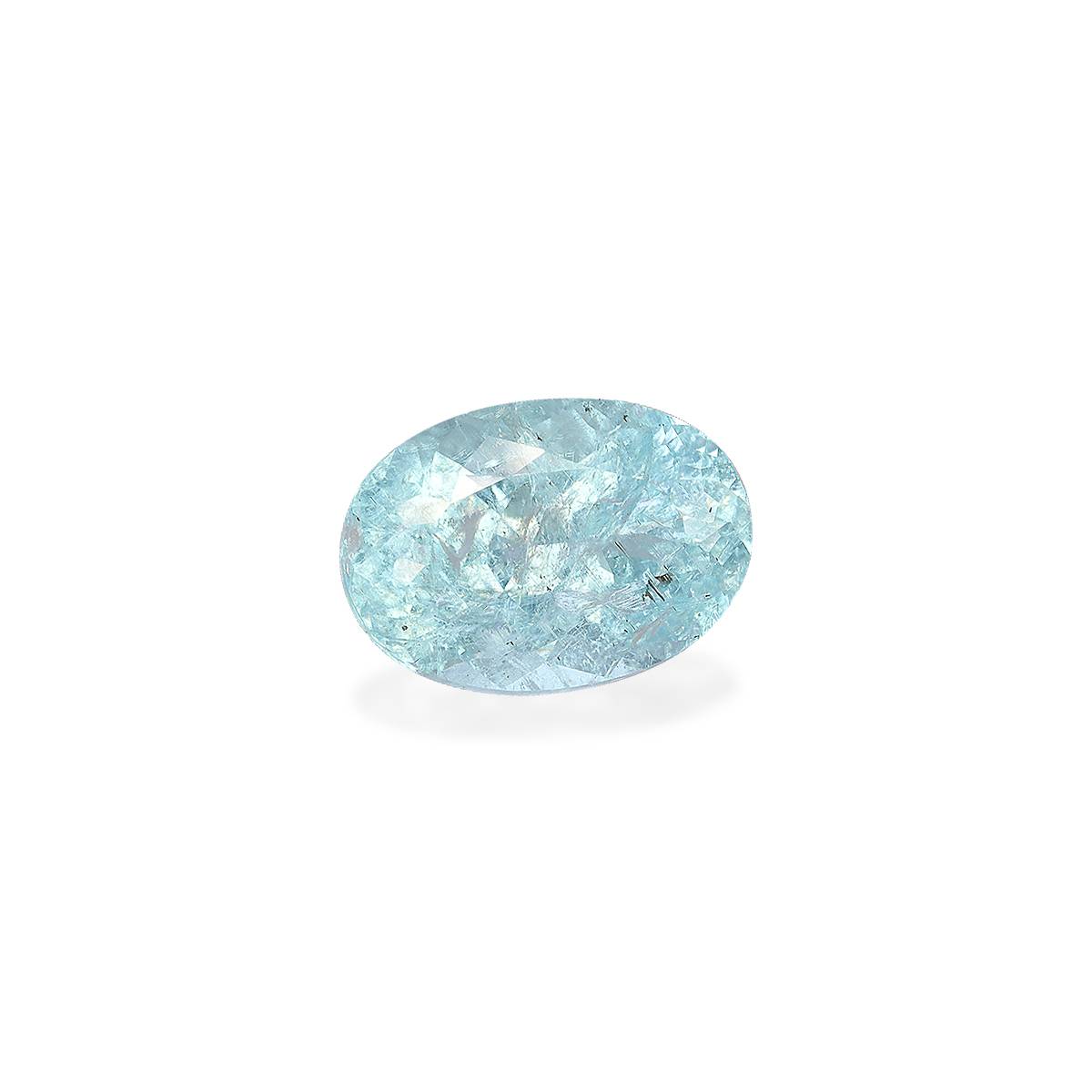 baby blue paraiba tourmaline, 4.69ct oval cut — view 3