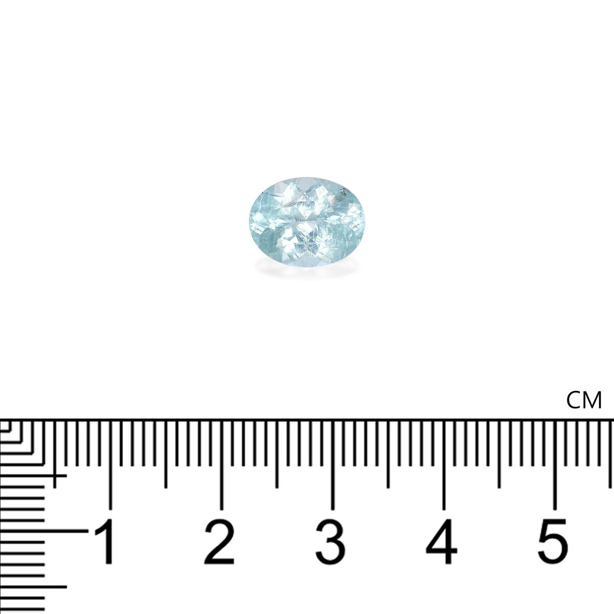 baby blue paraiba tourmaline, 2.47ct oval cut — view 4