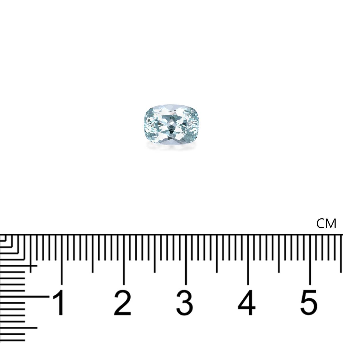 sky blue paraiba tourmaline, 2.14ct cushion cut — view 4