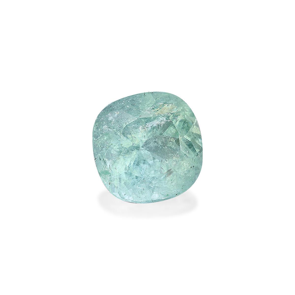 cotton green paraiba tourmaline, 2.14ct cushion cut — view 3