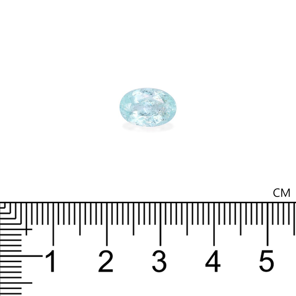sky blue paraiba tourmaline, 2.33ct oval cut — view 4