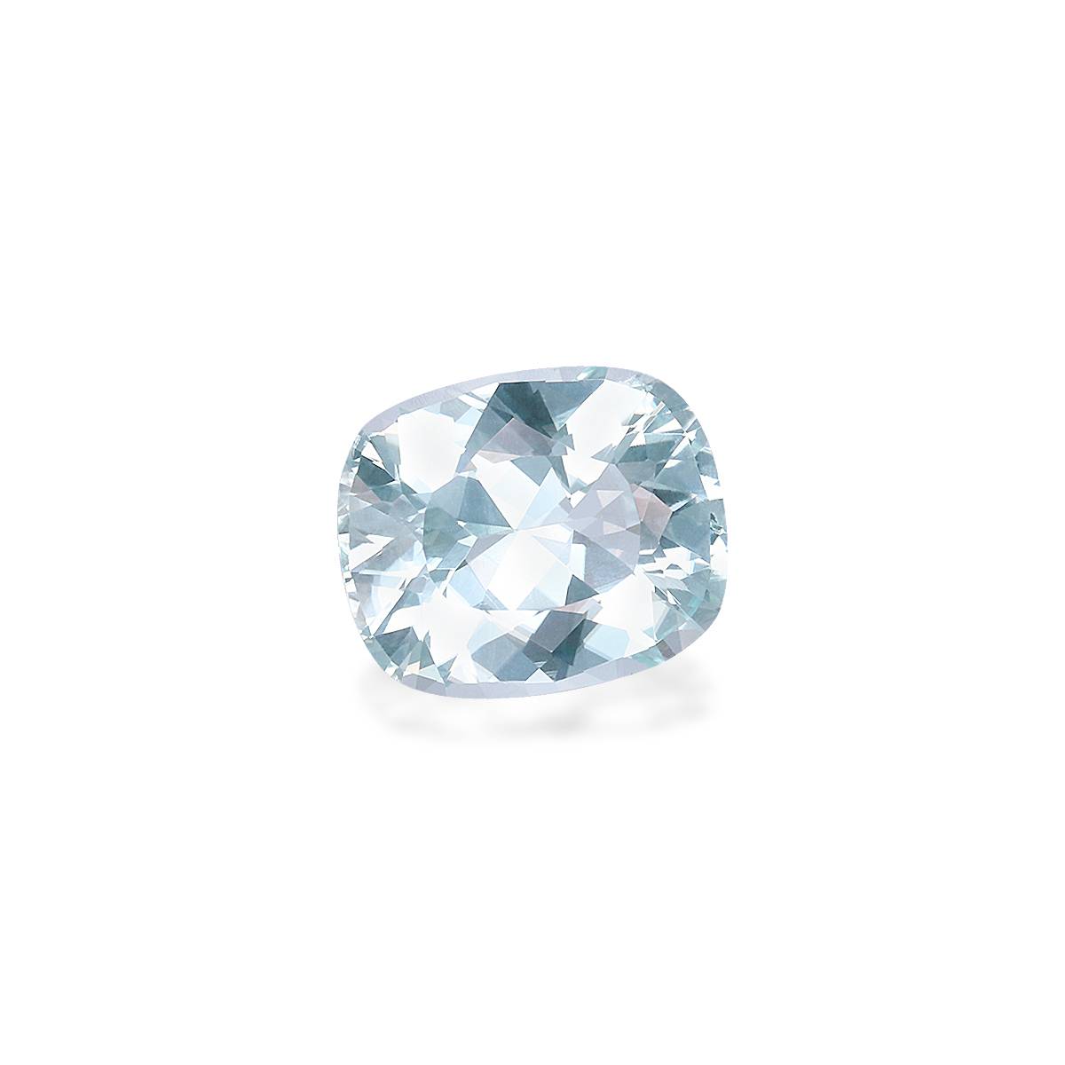 sky blue paraiba tourmaline, 3ct cushion cut — view 3