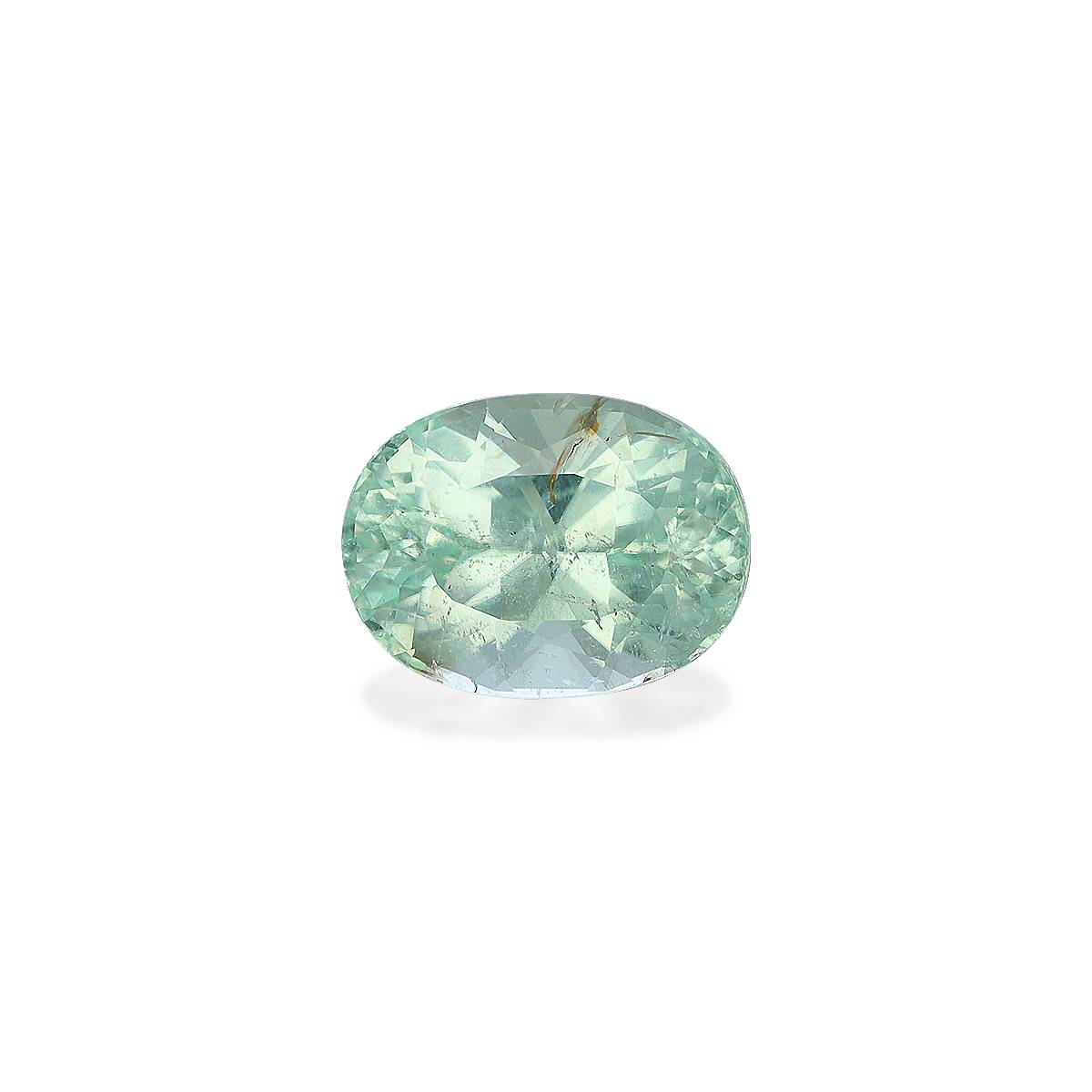 Cotton Green Paraiba Tourmaline 3.6ct - 10x8mm