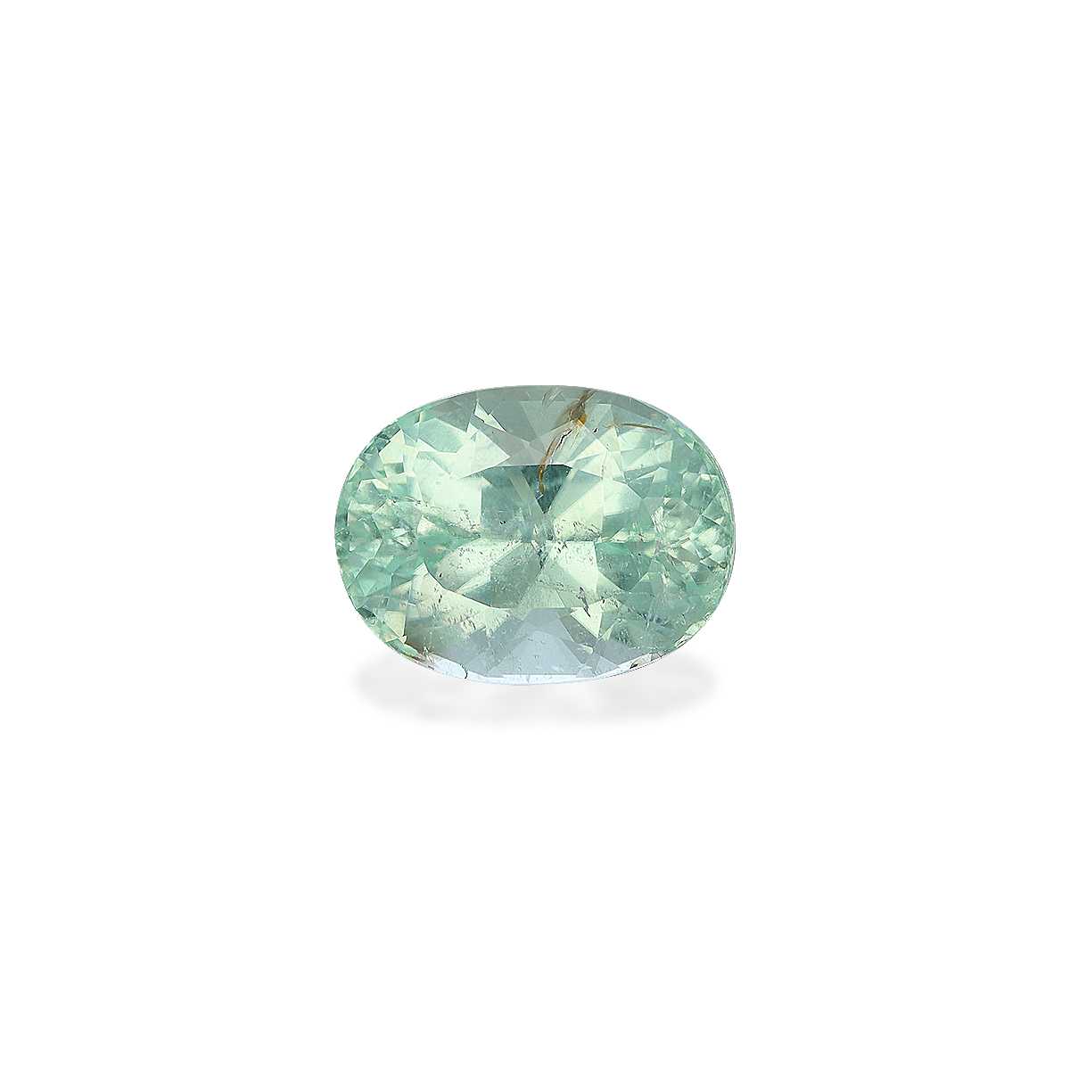 Cotton Green Paraiba Tourmaline 3.6ct - 10x8mm
