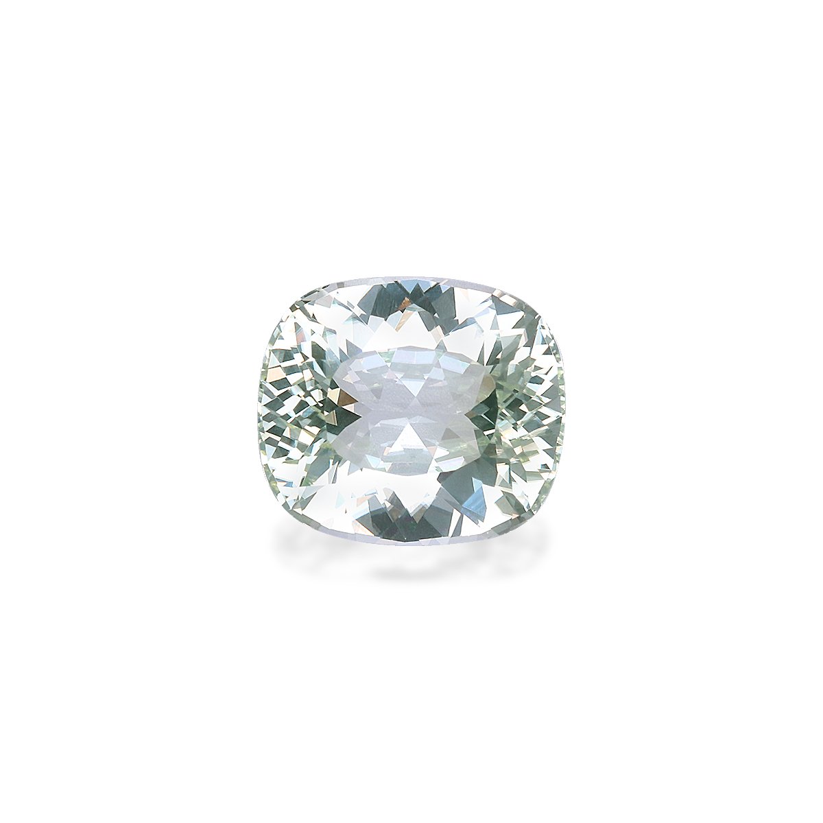 lime green paraiba tourmaline, 4.94ct cushion cut — main view