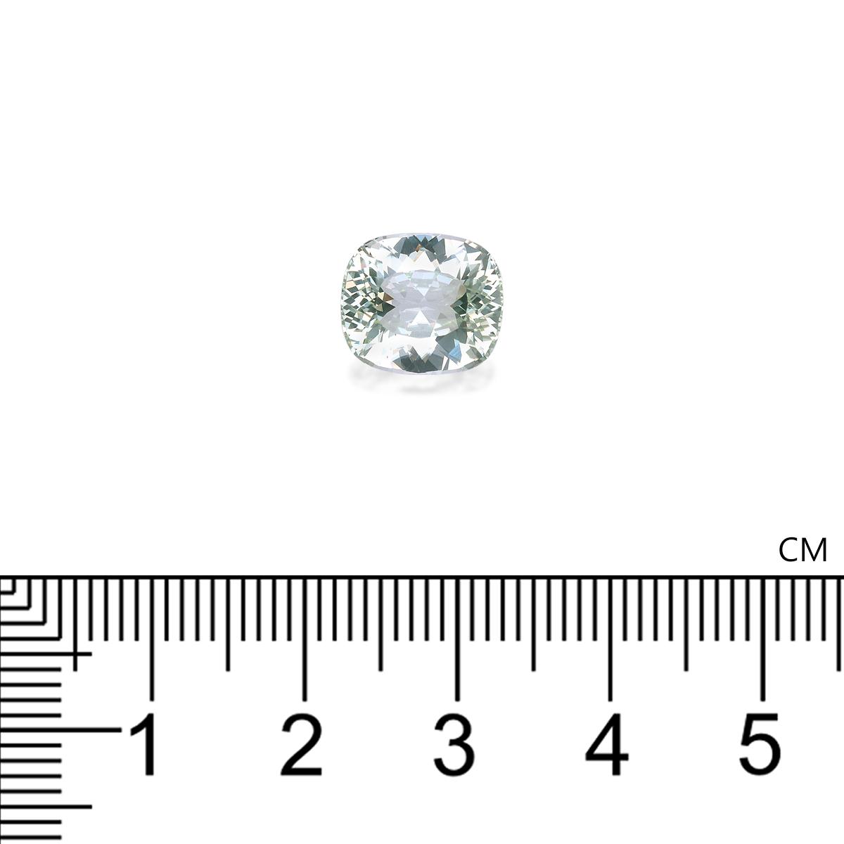 lime green paraiba tourmaline, 4.94ct cushion cut — view 4