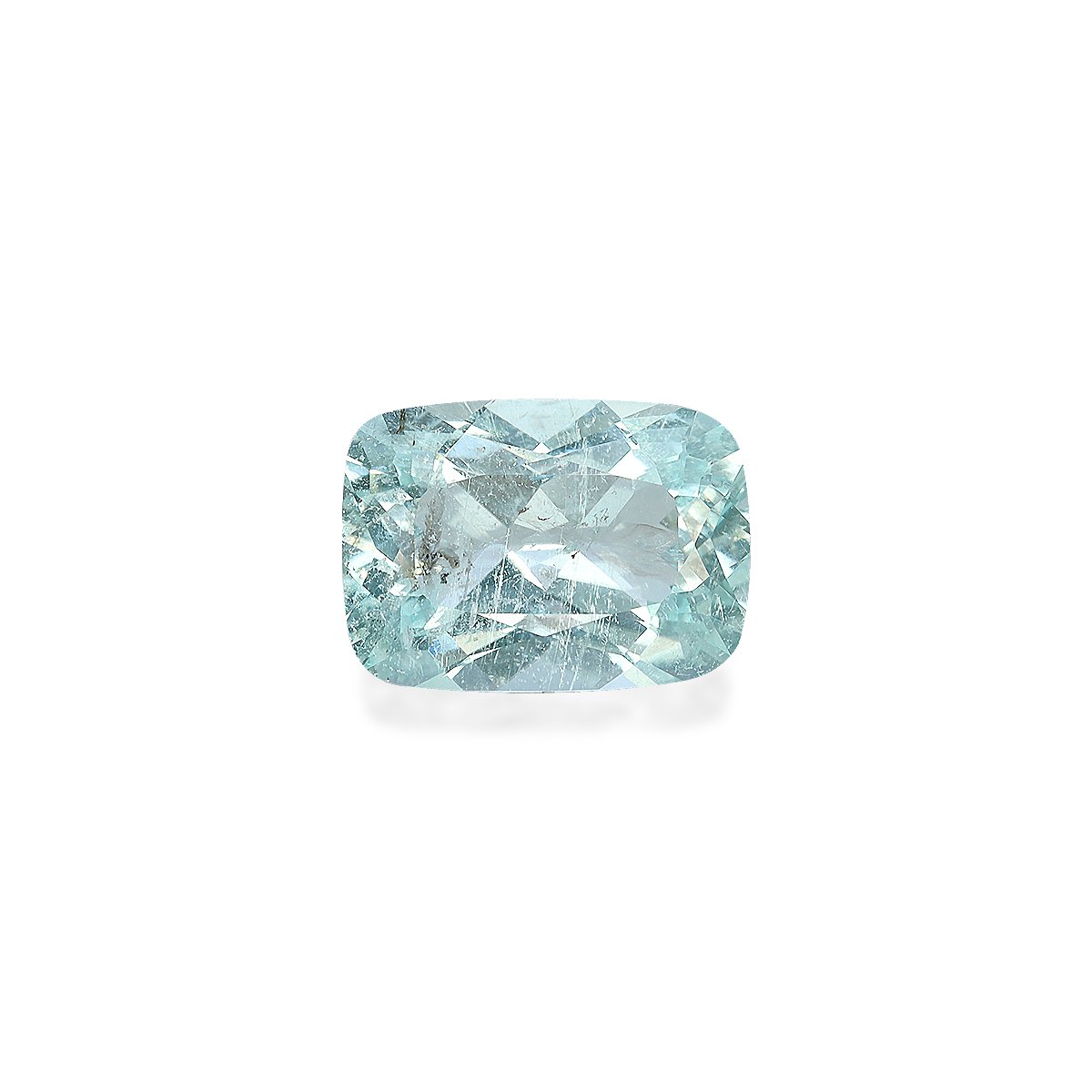 Neon blue paraiba tourmaline, 4.2ct cushion cut — main view