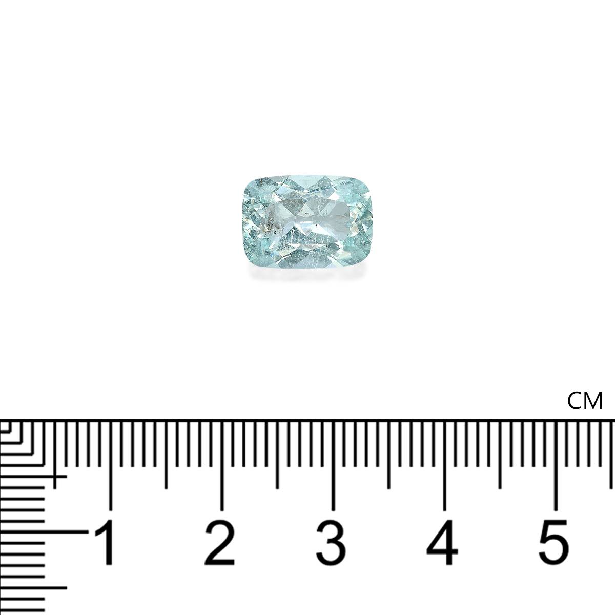 Neon blue paraiba tourmaline, 4.2ct cushion cut — view 4
