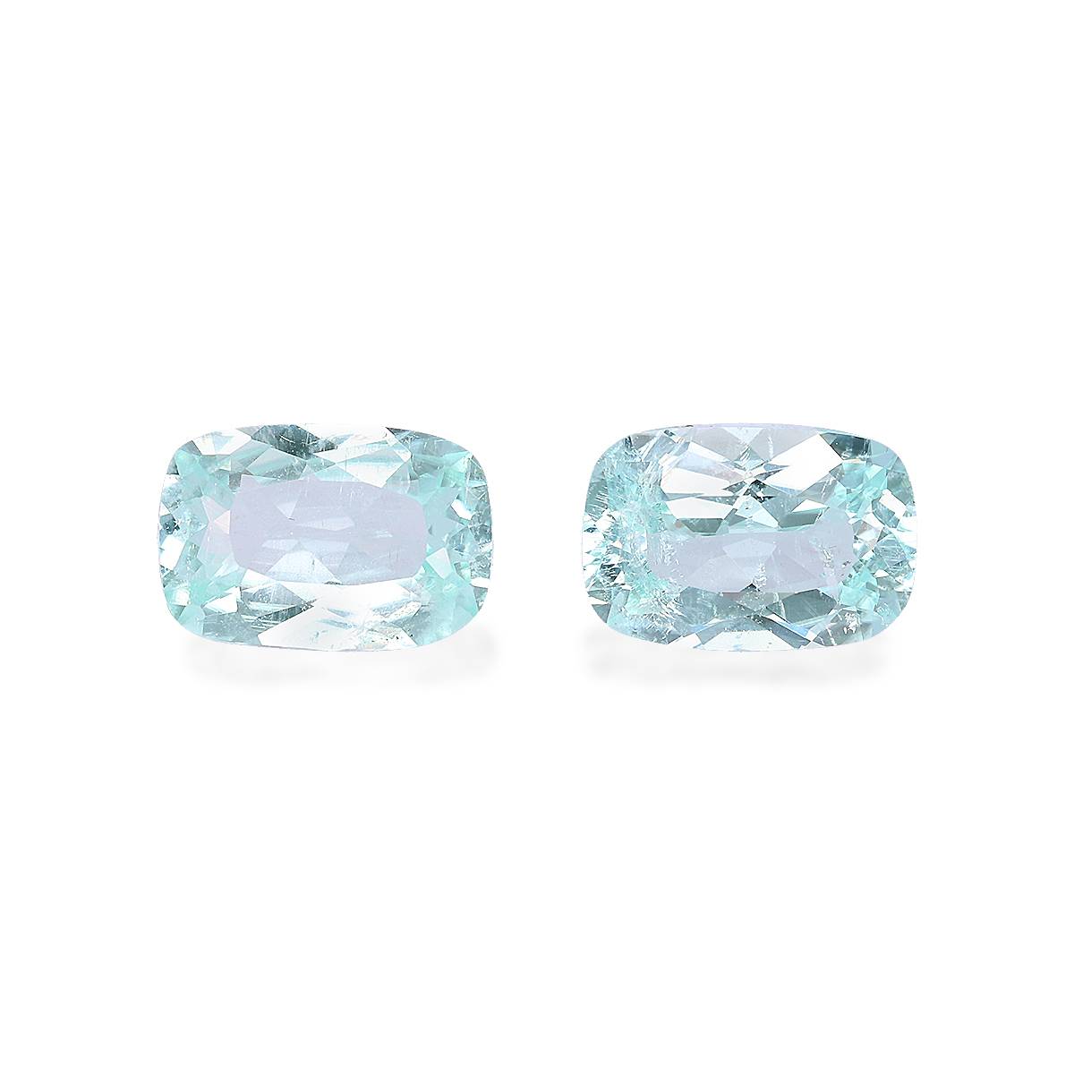 Neon blue paraiba tourmaline, 3.78ct cushion cut — main view