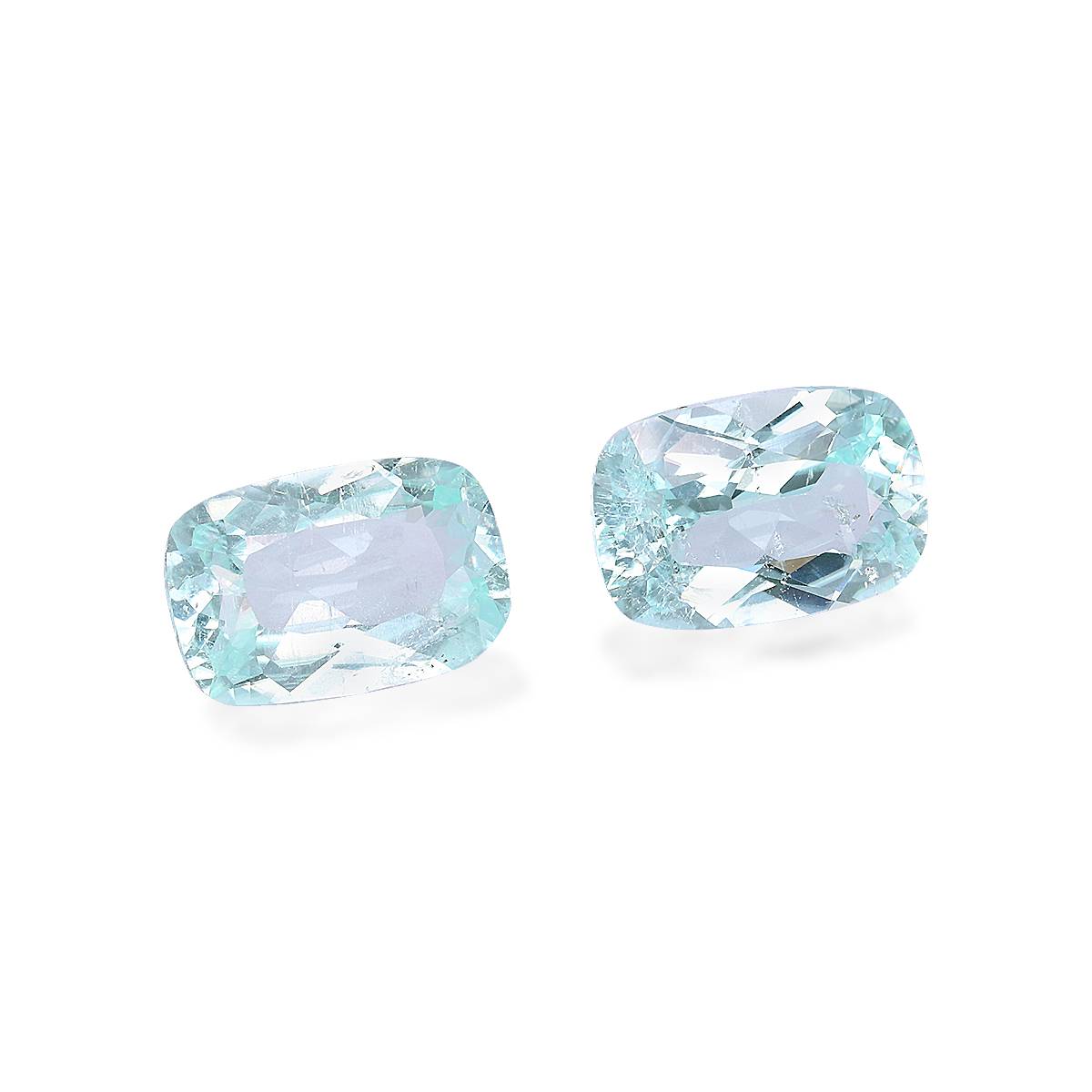 Neon blue paraiba tourmaline, 3.78ct cushion cut — view 3