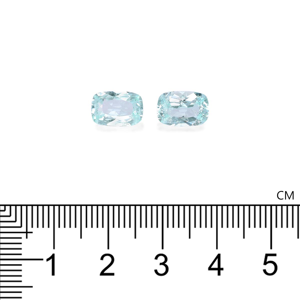 Neon blue paraiba tourmaline, 3.78ct cushion cut — view 4