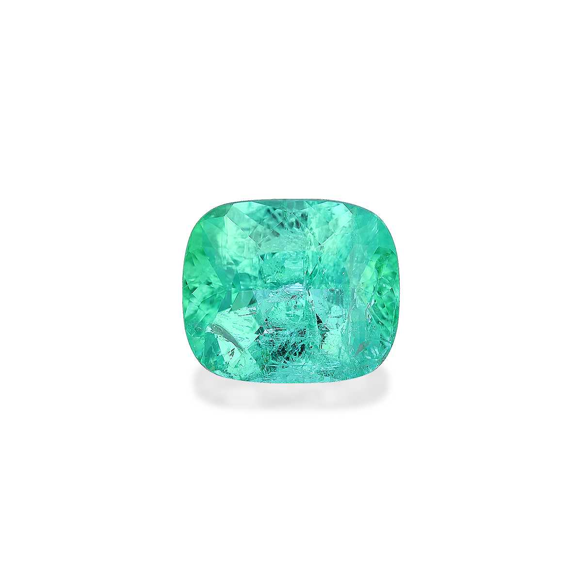 Neon Green Paraiba Tourmaline 6.39ct - 13x11mm