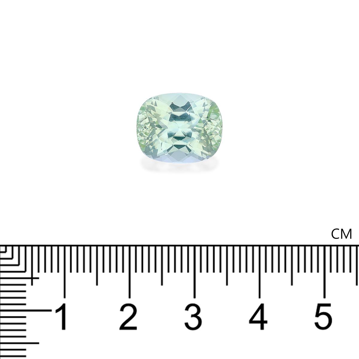 seafoam green paraiba tourmaline, 8.01ct cushion cut — view 4