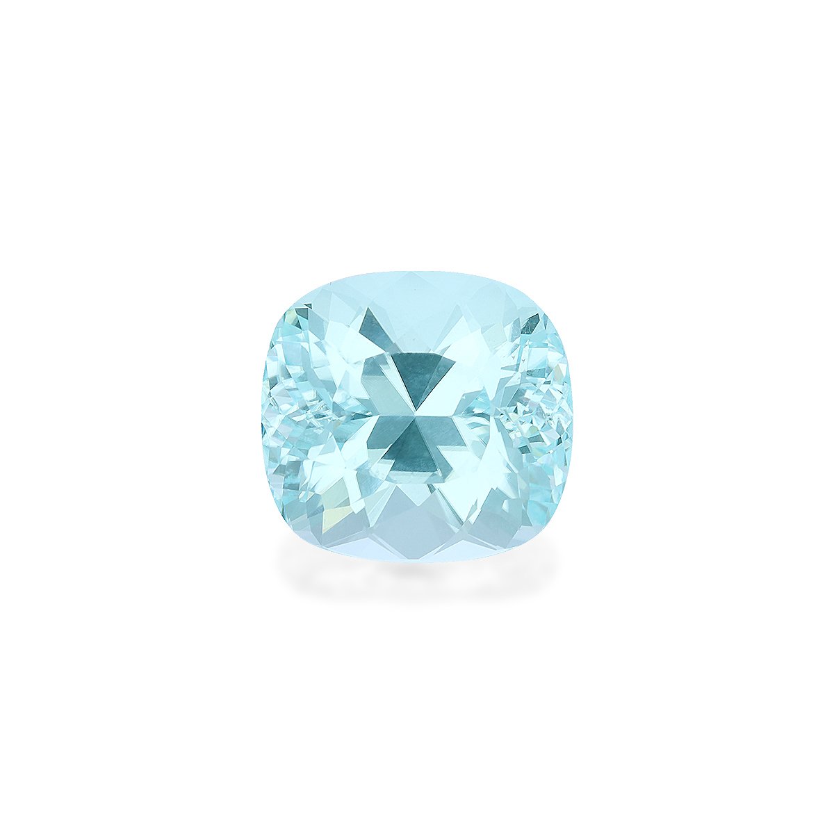 Neon blue paraiba tourmaline, 24.6ct cushion cut — main view