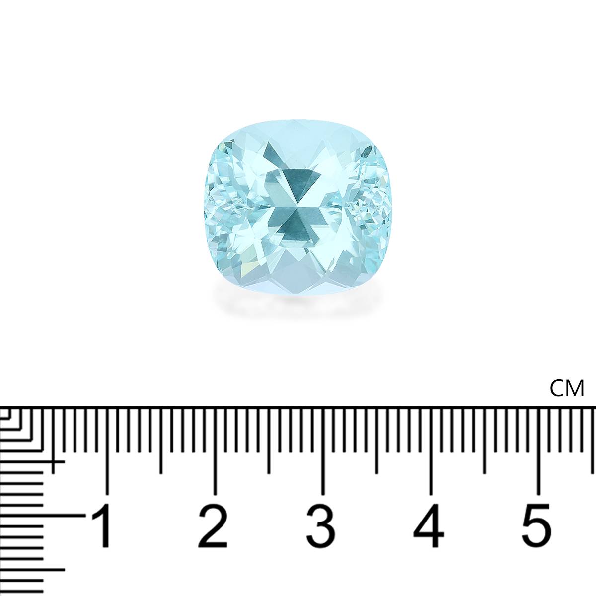 Neon blue paraiba tourmaline, 24.6ct cushion cut — view 4