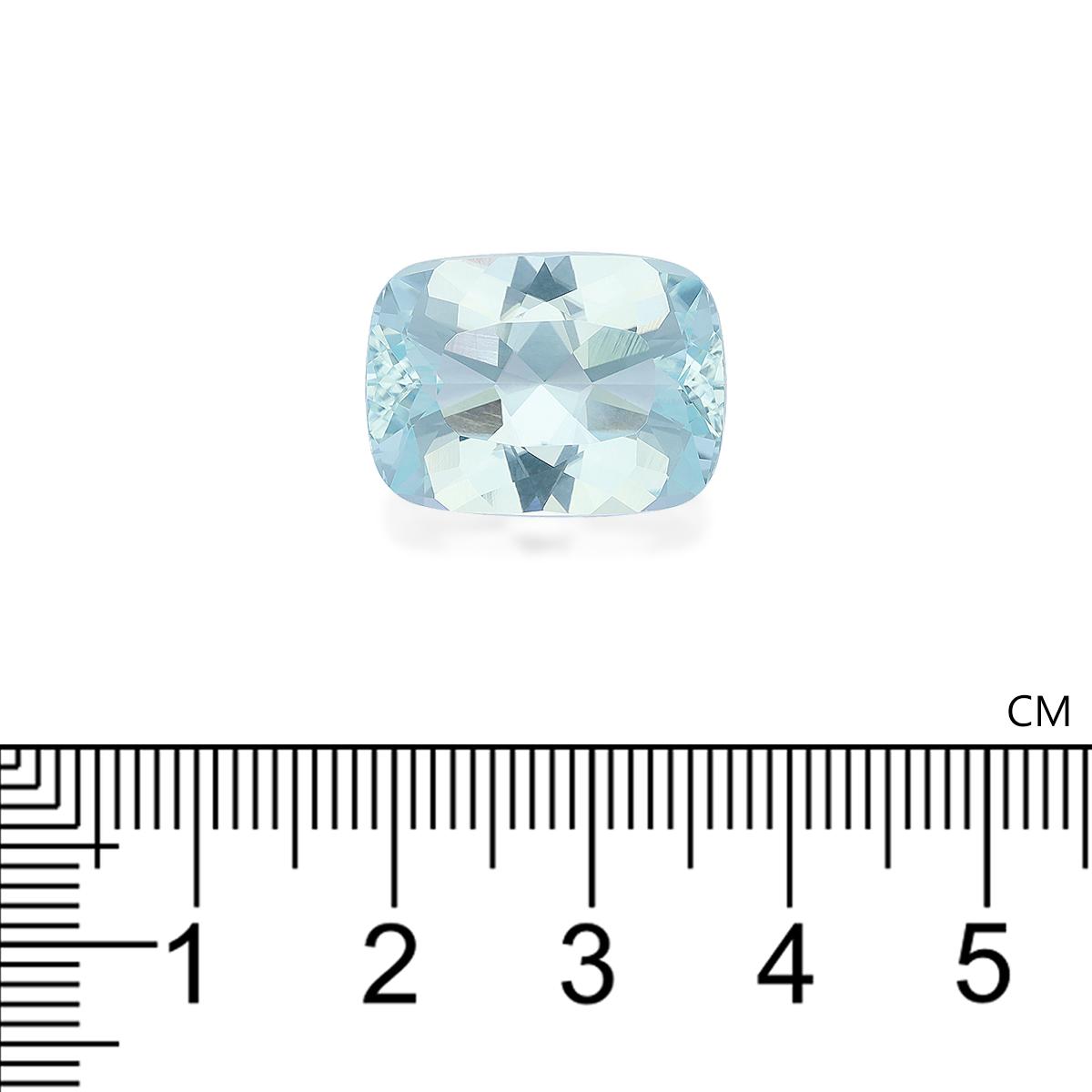 sky blue paraiba tourmaline, 15.18ct cushion cut — view 4