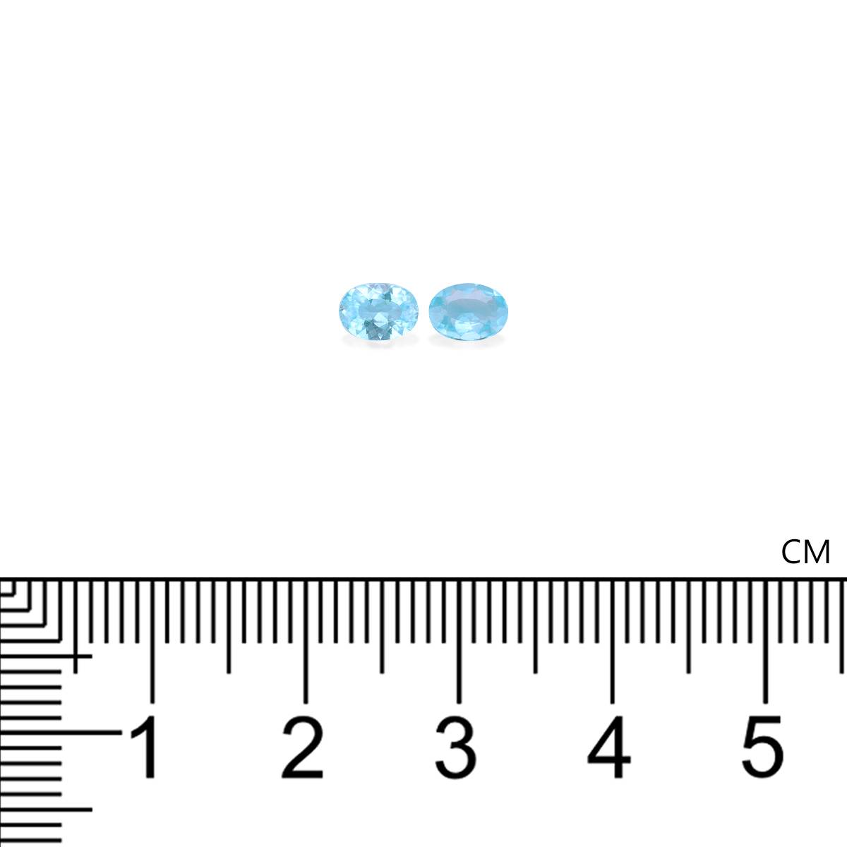 teal blue paraiba tourmaline, 0.55ct oval cut — view 4
