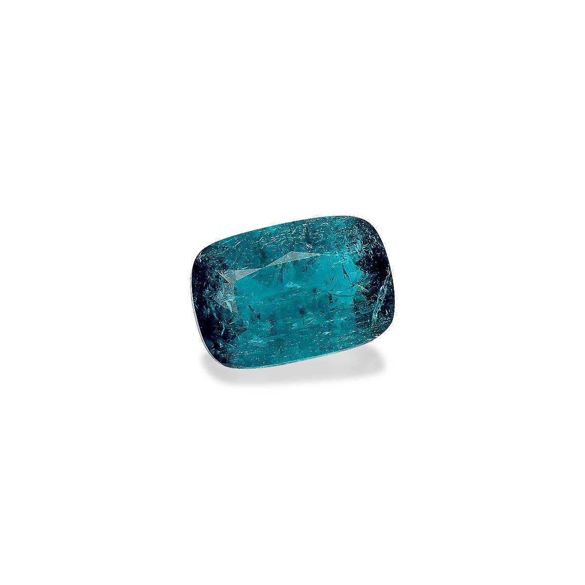ocean blue paraiba tourmaline, 2.57ct cushion cut — view 3