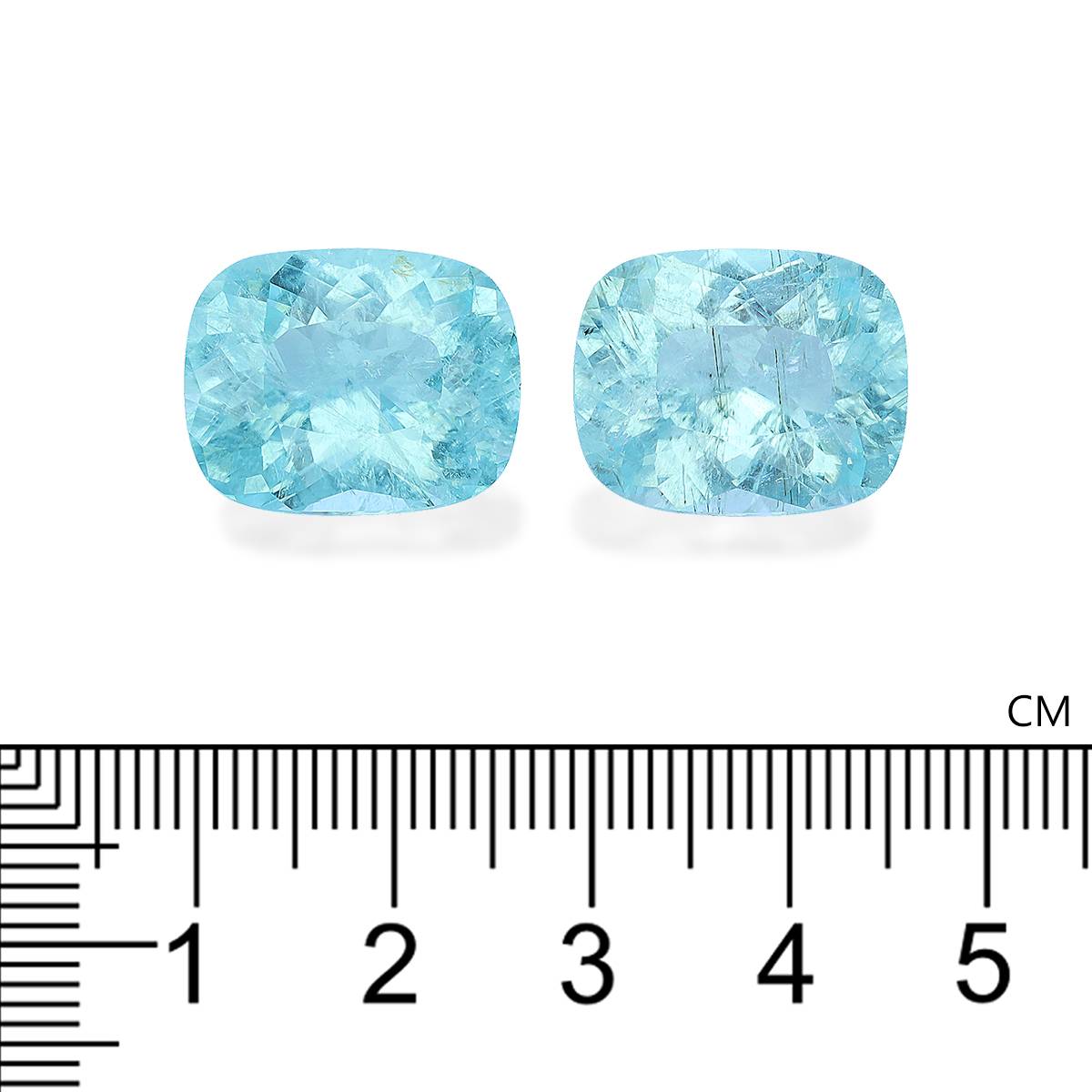 baby blue paraiba tourmaline, 25.92ct cushion cut — view 4
