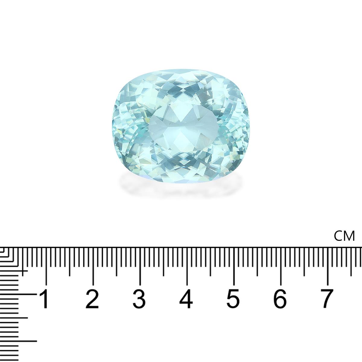 seafoam green paraiba tourmaline, 75.6ct cushion cut — view 4