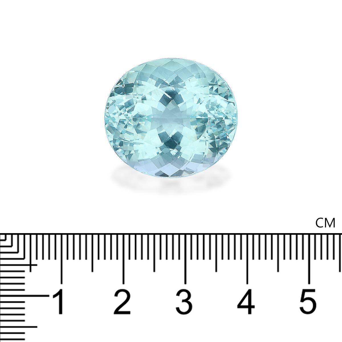 sky blue paraiba tourmaline, 36.05ct oval cut — view 4