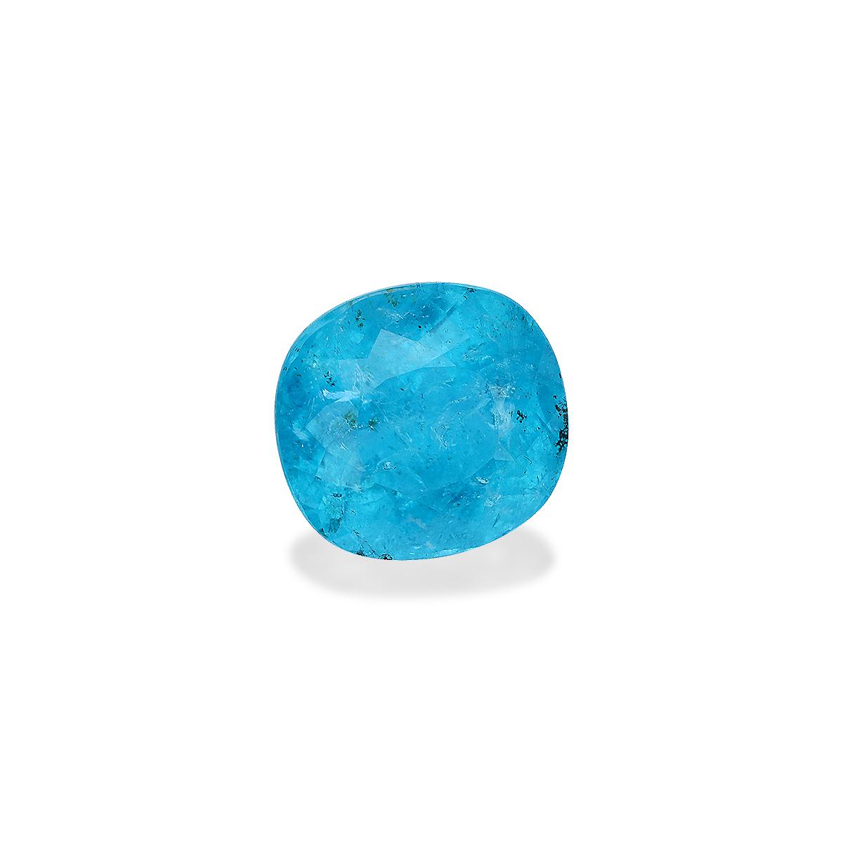 mint blue paraiba tourmaline, 6.32ct cushion cut — view 3