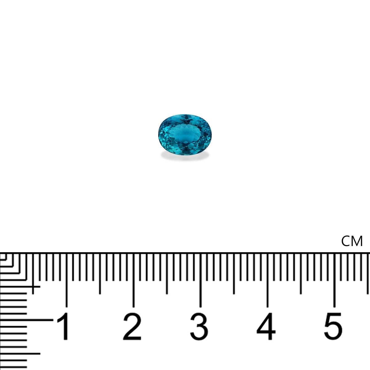 ocean blue paraiba tourmaline, 1.67ct oval cut — view 4