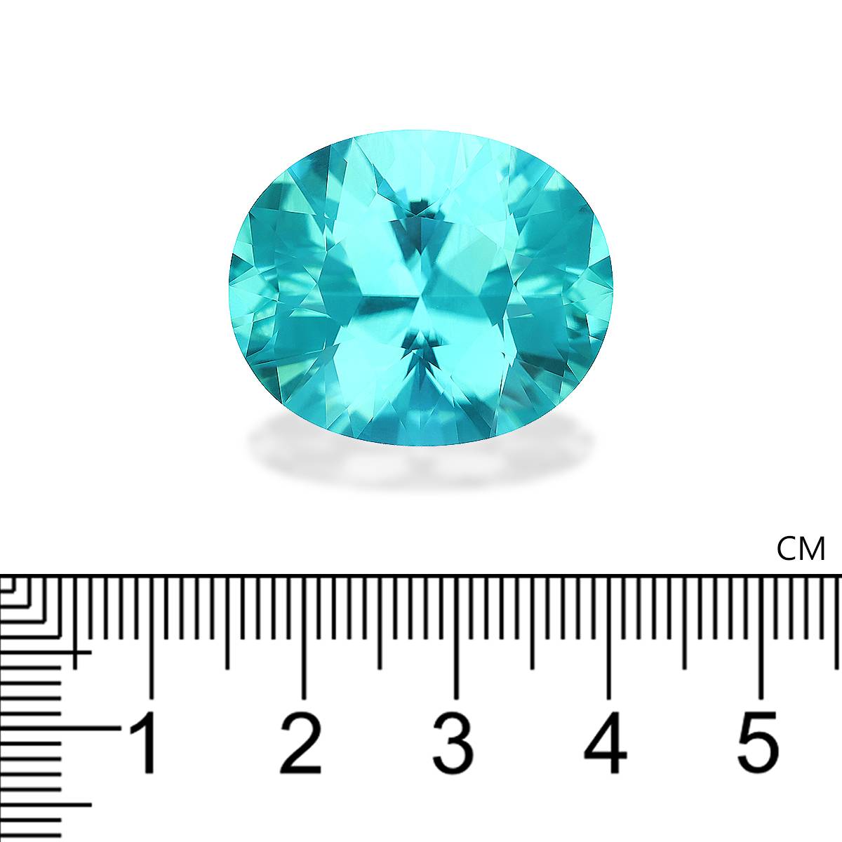 paraiba tourmaline, 39.73ct oval cut — view 4