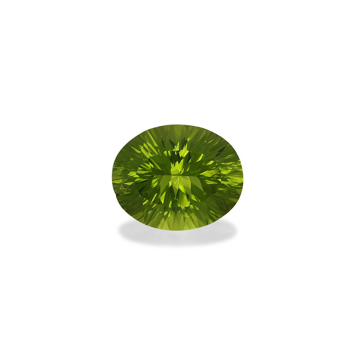 forest green peridot, 8.95ct oval cut — main view