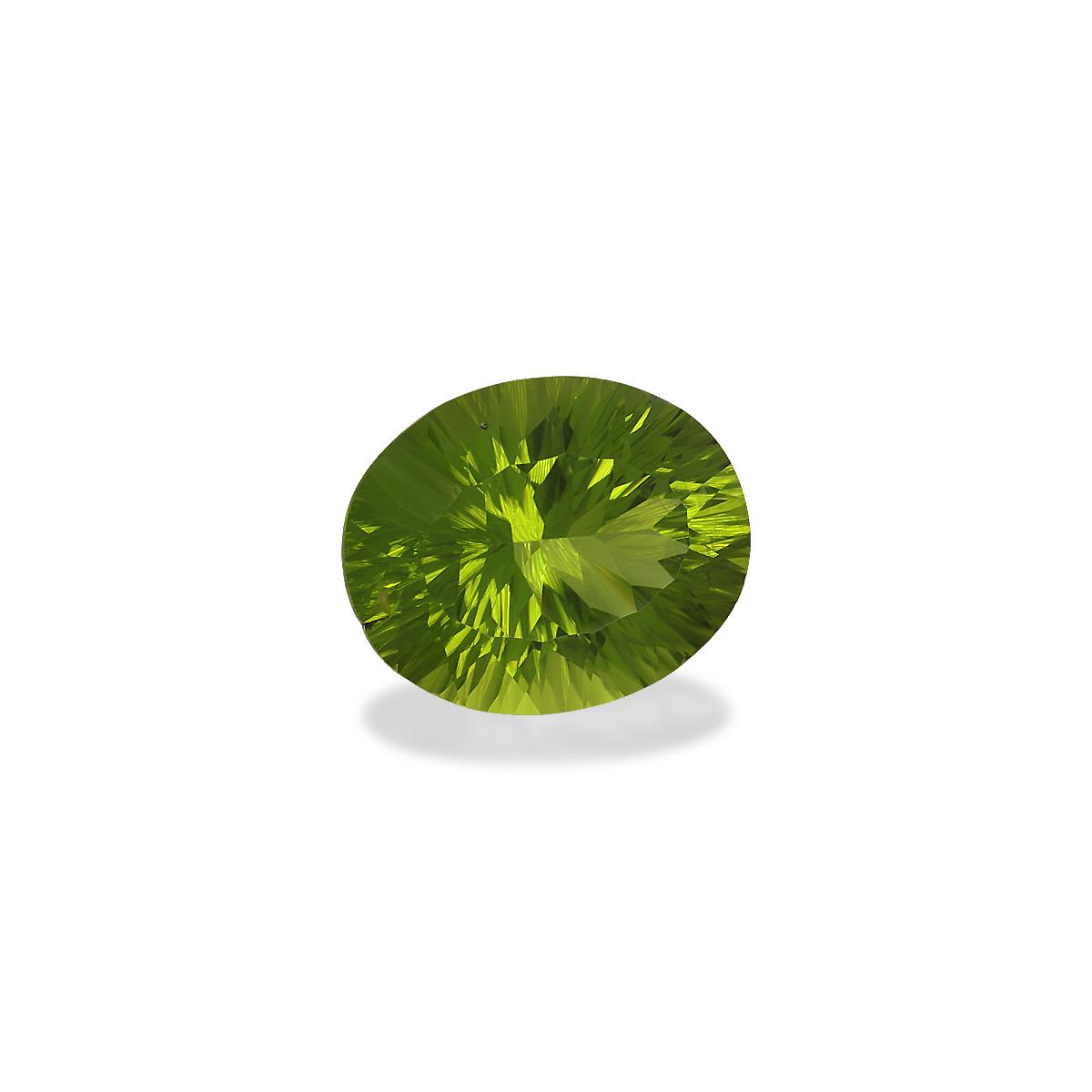 forest green peridot, 8.95ct oval cut — view 3