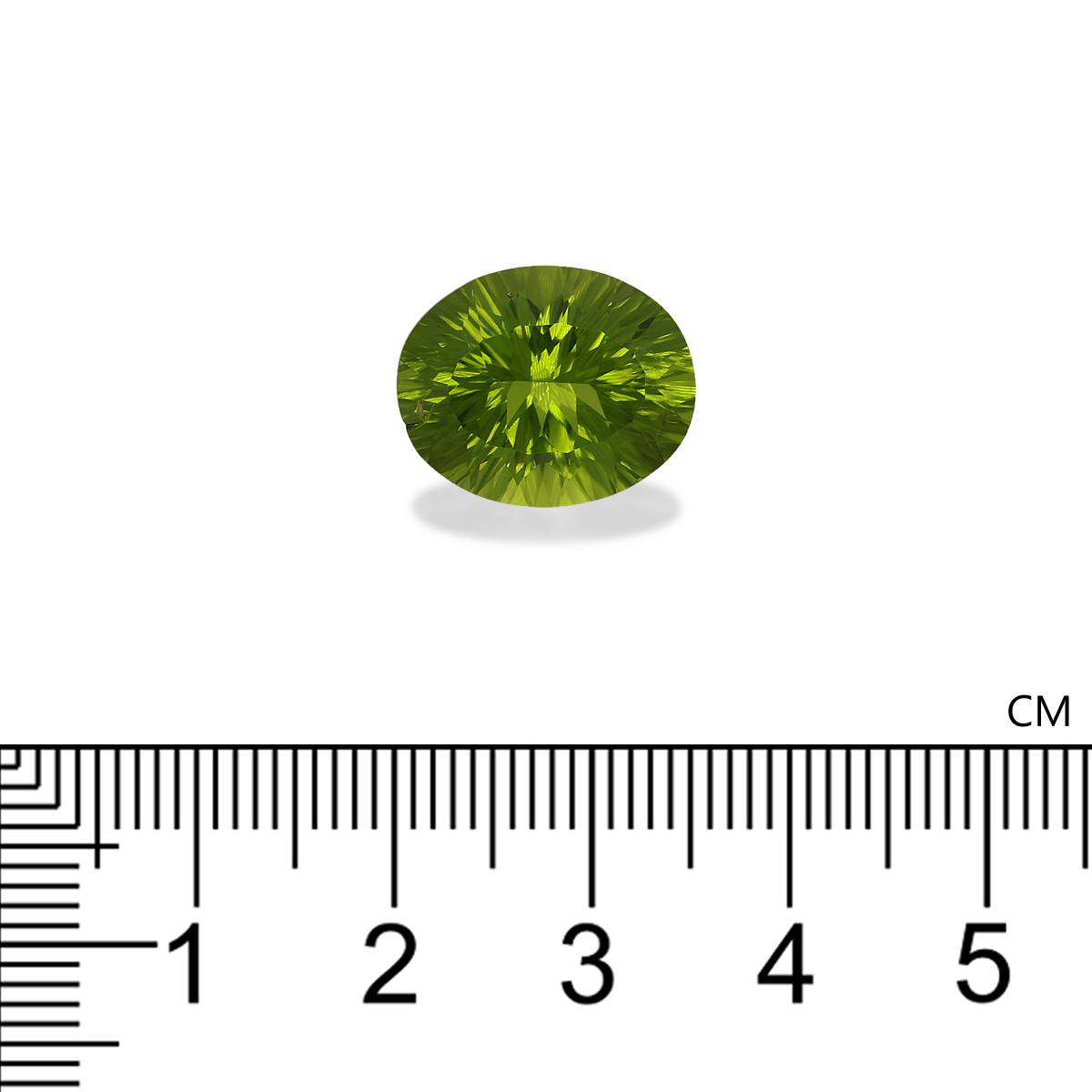 forest green peridot, 8.95ct oval cut — view 4