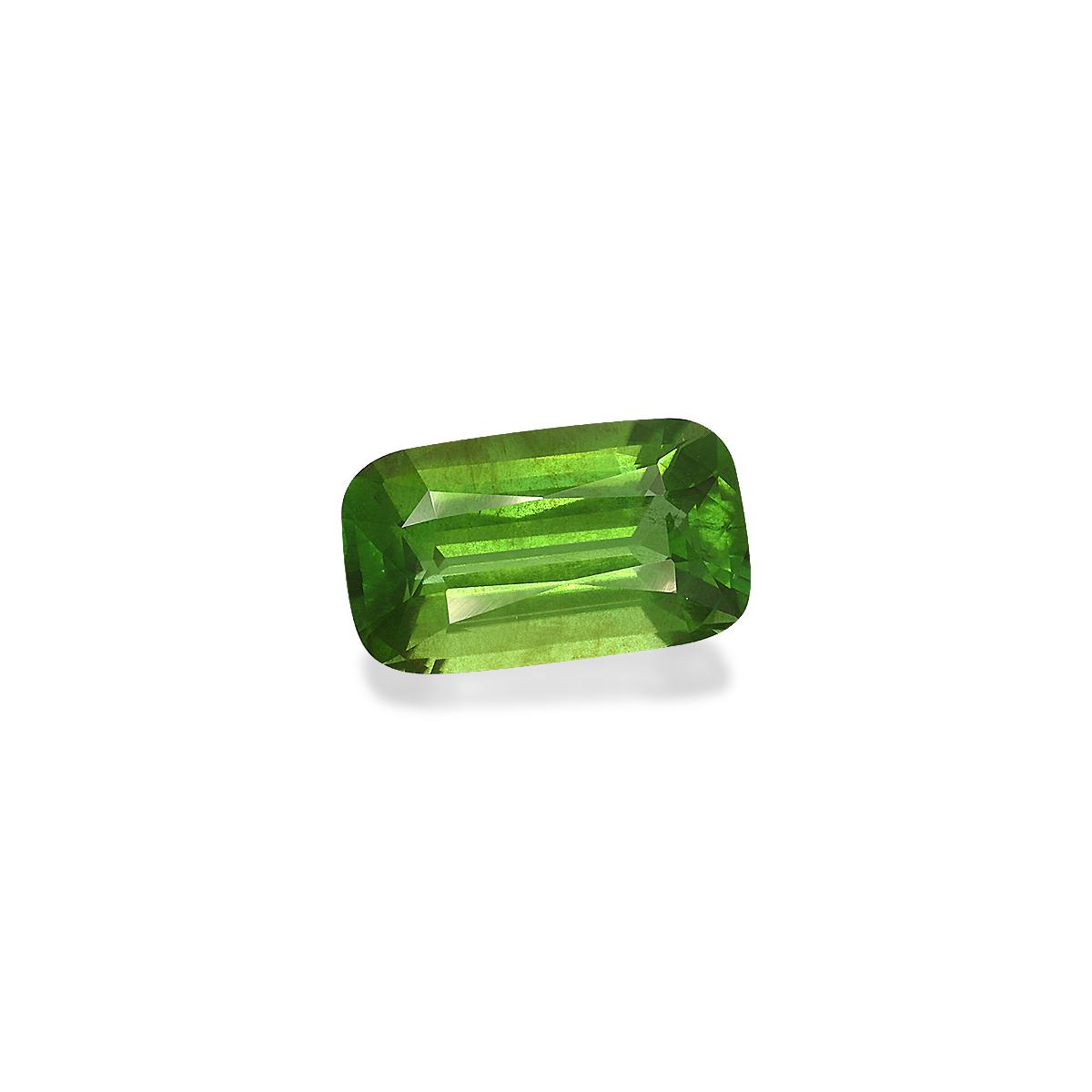 forest green peridot, 11.18ct cushion cut — view 3