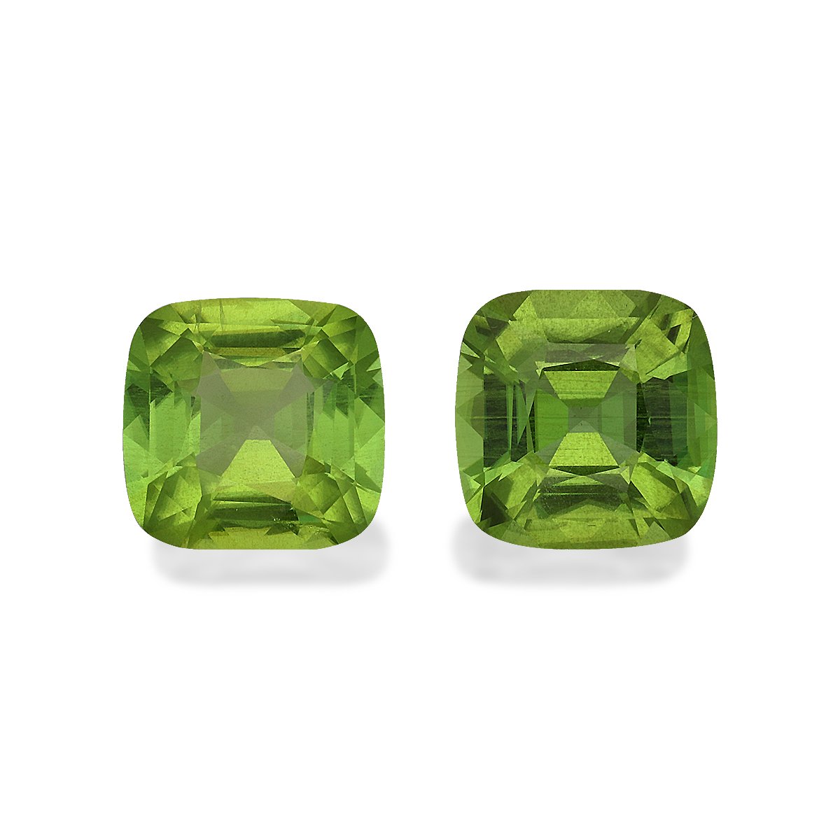 lime green peridot, 10.55ct cushion cut — main view