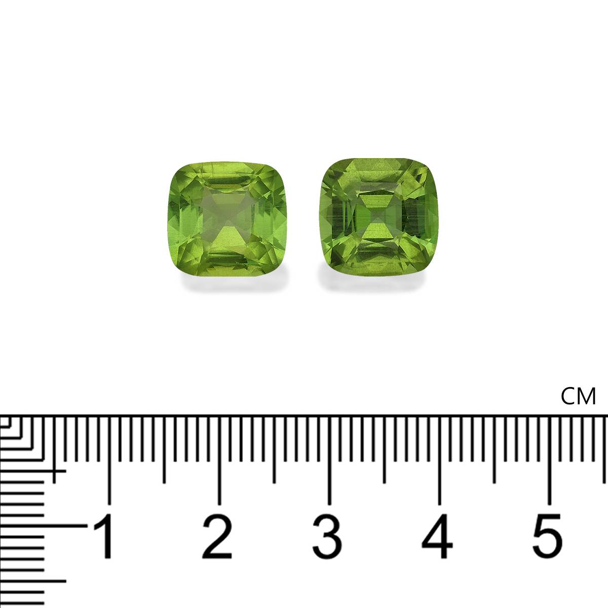 lime green peridot, 10.55ct cushion cut — view 4